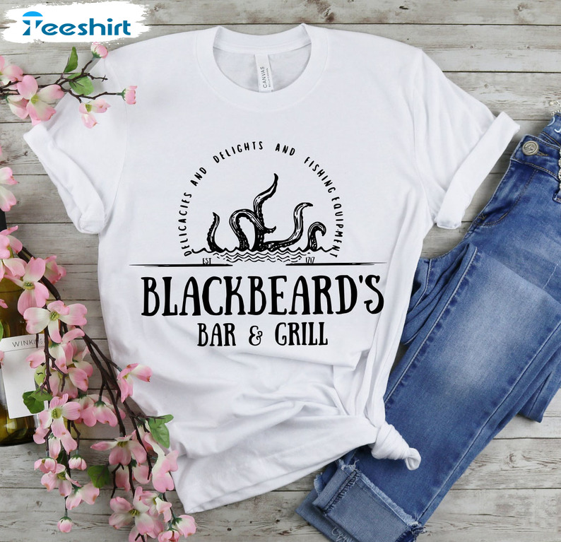 Blackbeard's Bar And Grill Shirt, Our Flag Means Death Est 1717 Sweatshirt Hoodie