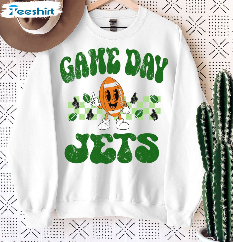 Game Day Jets Sweatshirt Game Day Sweatshirt Retro Jets 