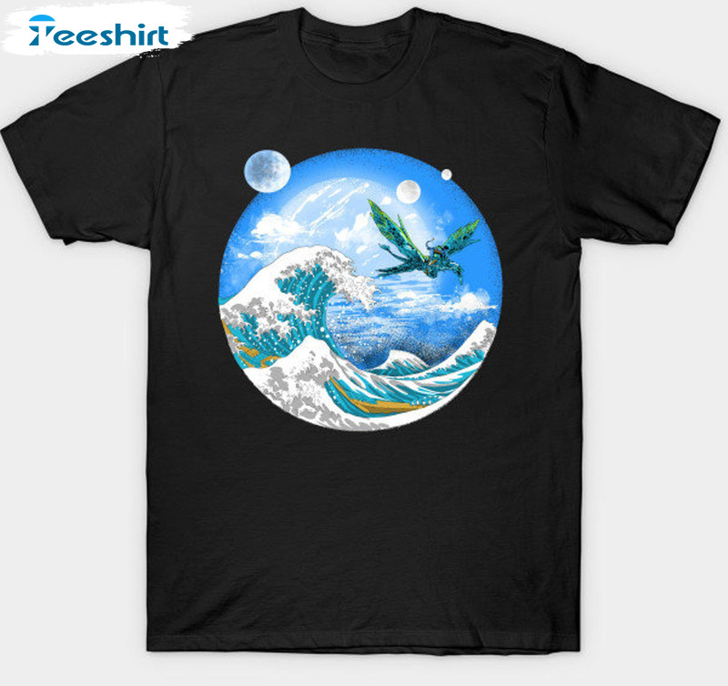 Pandora Exomoon The Great Wave Off Trending Crewneck, Sweatshirt