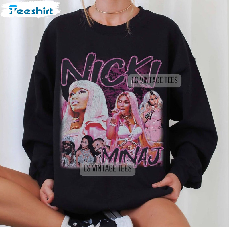 Nicki Minaj Trending Shirt, Vintage Unisex Hoodie Long Sleeve