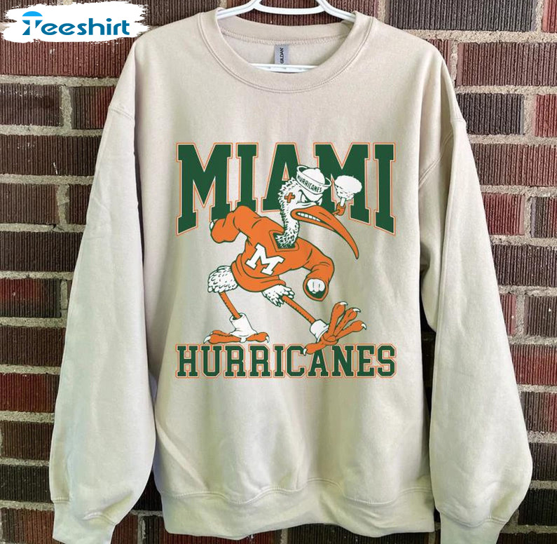 Vintage University Of Miami Hurricanes Sweatshirt 