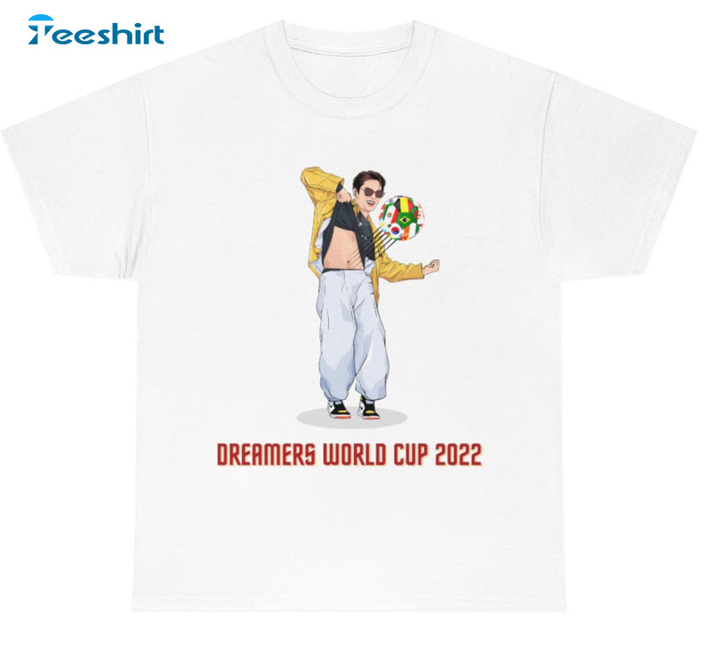 Dreamers World Cup 2022 Shirt, Jungkook Bts Crewneck Unisex Hoodie