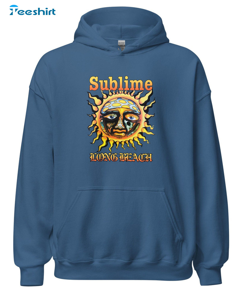 Sublime Long Beach Shirt, Sunny Summer Face Sun Unisex Hoodie Tee Tops