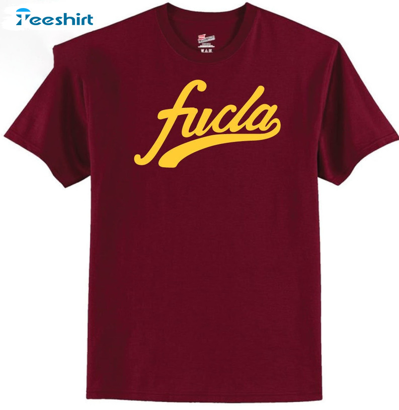 Usc Trojans Fucla Cardinal Trendy Unisex T-shirt , Short Sleeve