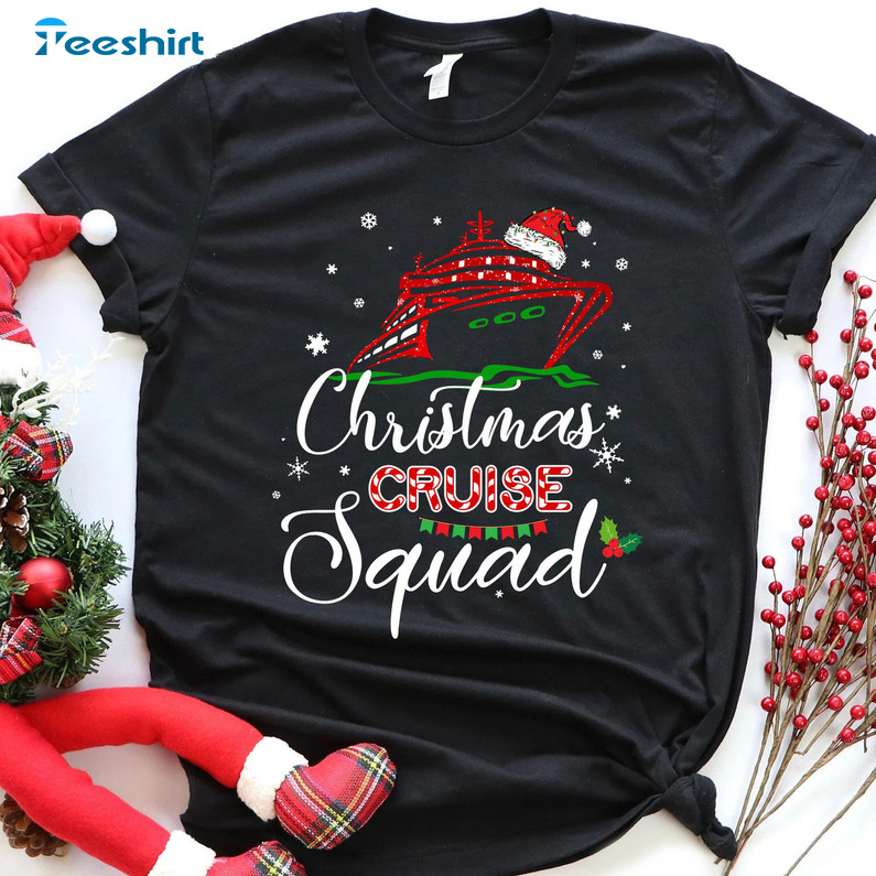 Christmas Cruise Squad Shirt, Matching Christmas Crewneck Unisex Hoodie