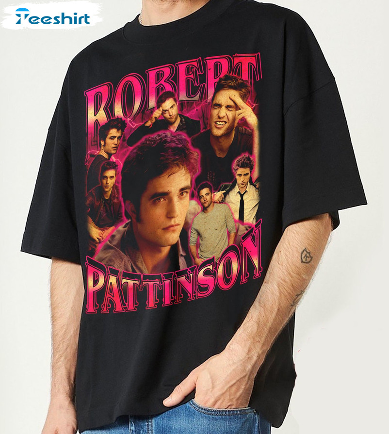 Robert Pattinson Vintage Shirt, Trending Unisex Hoodie Long Sleeve