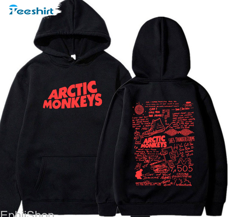 Arctic Monkeys Tour Shirt, Suck It And See Album Unisex Hoodie Short Sleeve