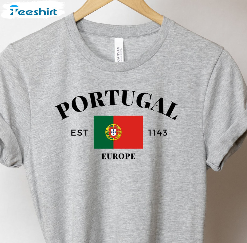 Portugal EST 1143 Shirt, Cristiano Ronaldo Unisex Hoodie Long Sleeve