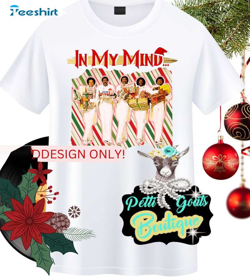 In My Mind Christmas Shirt, Temptations Christmas Crewneck Short Sleeve