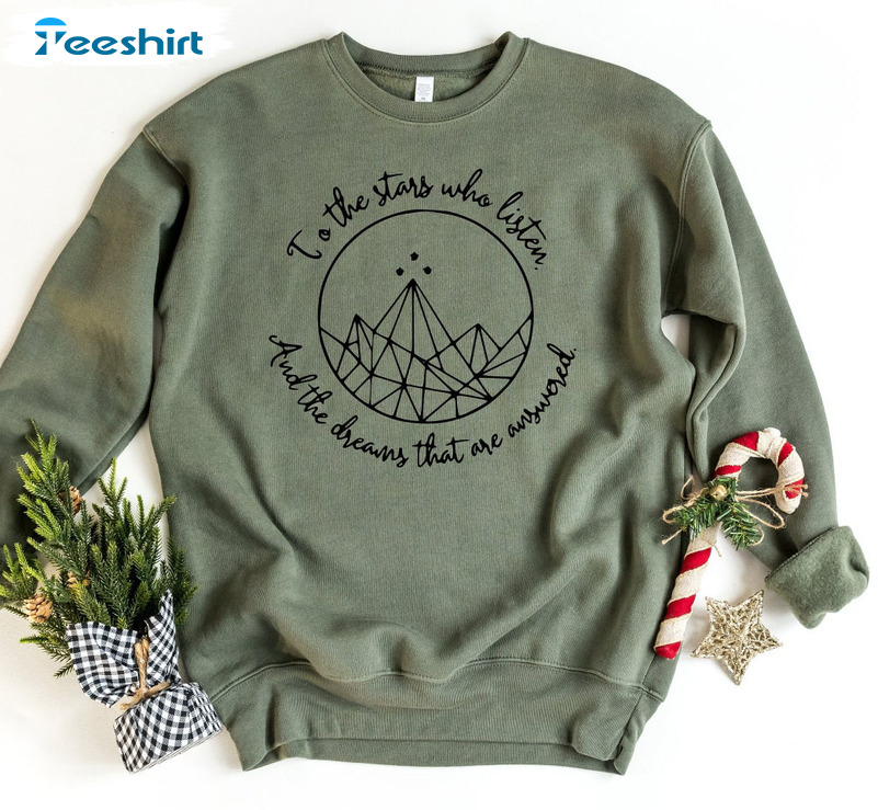 To The Stars Who Listen Shirt, Night Court Long Sleeve Unisex T-shirt