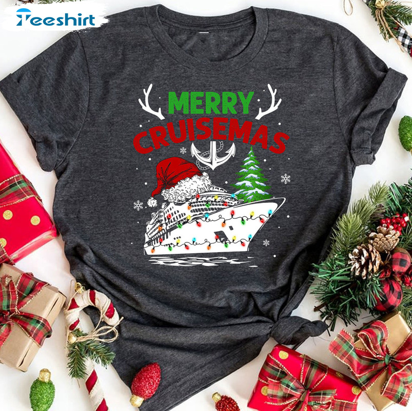 Merry Cruisemas Vintage Shirt, Christmas Holiday Short Sleeve Unisex T-shirt