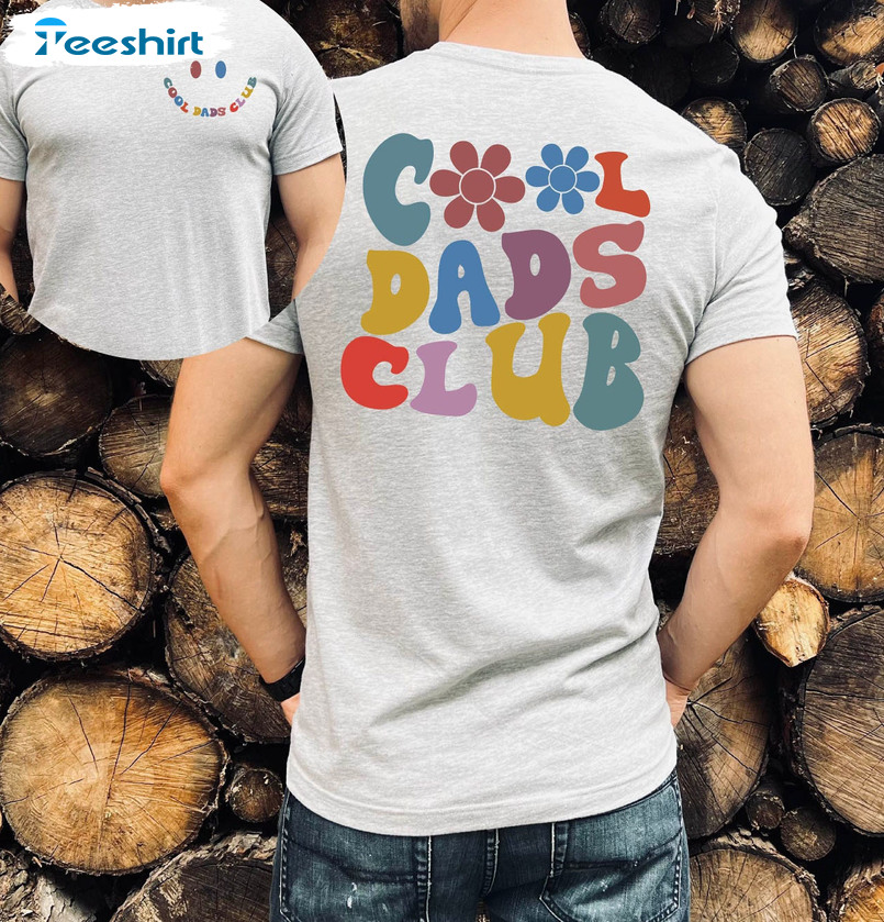 Cool Dads Club Shirt, Vintage Flower Sweatshirt Unisex Hoodie