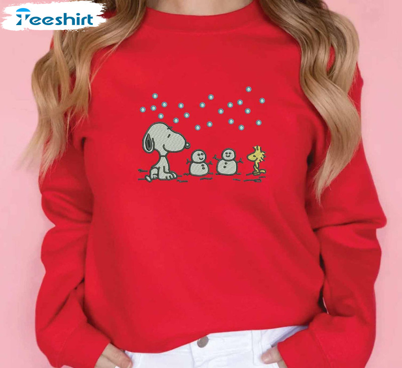 Peanuts Snoopy Christmas Shirt, Vintage Short Sleeve Unisex Hoodie