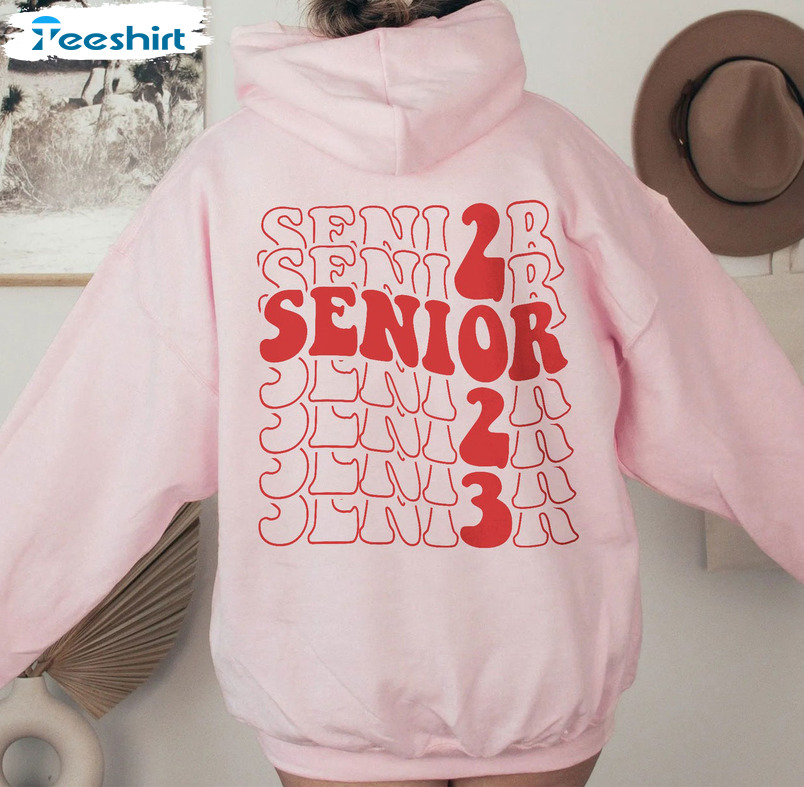 Senior 2023 Vintage Shirt, First Day Of School Sweatshirt Tee Tops