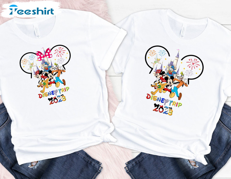 Disney Family Trip 2023 Shirt, Disneyworld Crewneck Unisex T-shirt