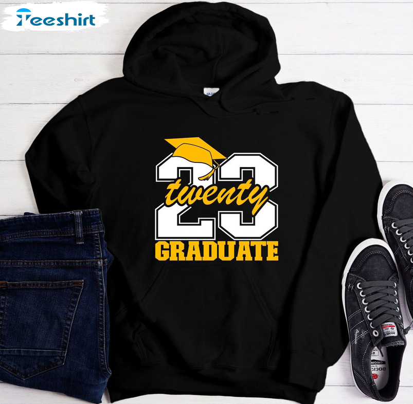 Senior 2023 Twenty Graduate Shirt, Trending Tee Tops Unisex Hoodie