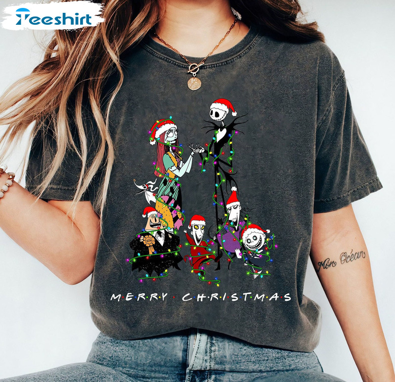 The Nightmare Before Chirstmas Shirt, Disney Christmas Unisex Hoodie Long Sleeve