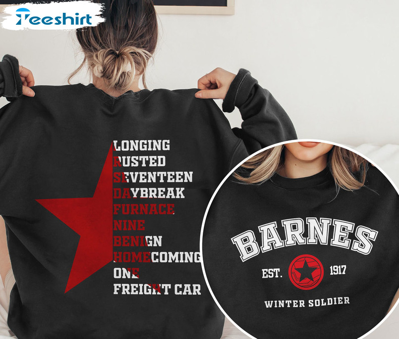 Barnes Winter Soldier Shirt, The Winter Soldier Short Sleeve Crewneck