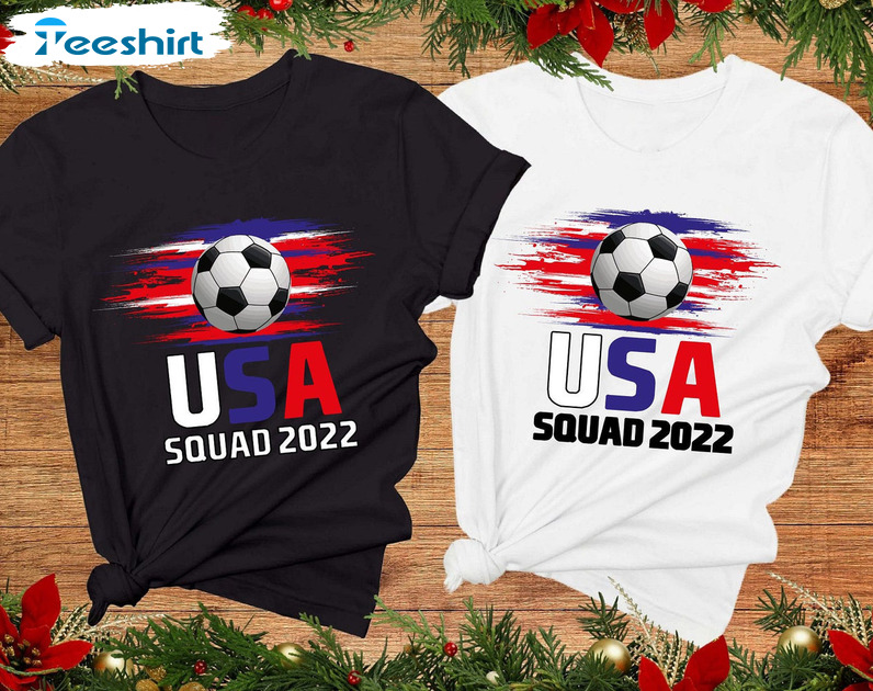 Usa Squad 2022 Shirt, United States Football Crewneck Sweater