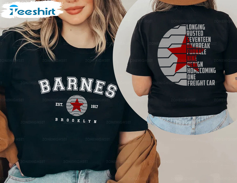 Barnes Brooklun EST 1917 Shirt, Winter Soldier Trigger Words Crewneck Sweater