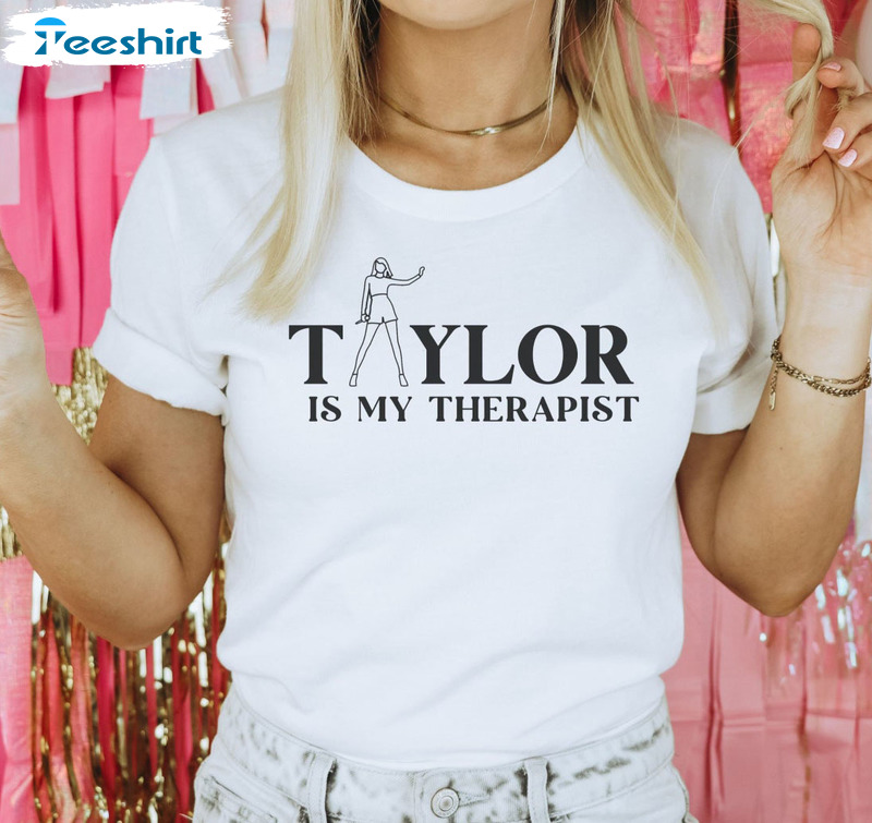 Taylor Is My Therapist Vintage Shirt, Midnights Short Sleeve Tee Tops