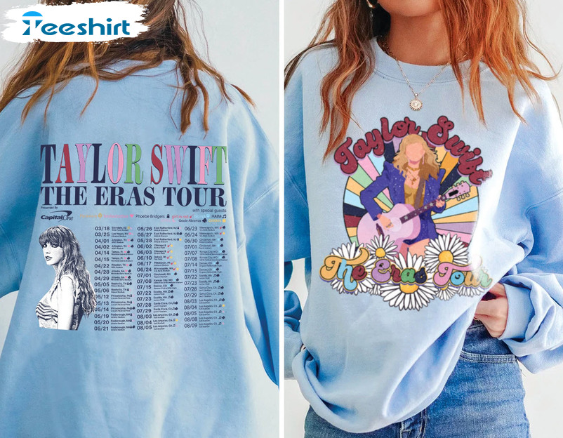 Taylor The Eras Tour Floral Shirt, Midnight Album Crewneck Unisex T-shirt