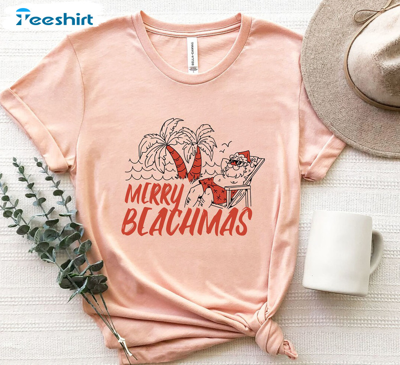 Tropical Christmas Vacation Beachmas Shirt Sweatshirt Hoodie Long Sleeve T-Shirt