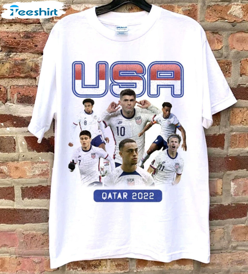 Usmnt World Cup 2022 Shirt, United States Soccer Unisex T-shirt Tee Tops