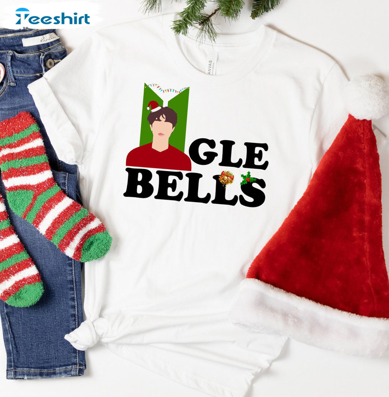 Jingle Bells Shirt, Bangtan Christmas Crewneck Unisex T-shirt