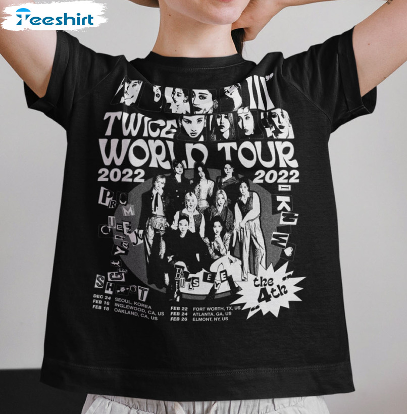 Twice World Tour Shirt, Twice Once Fan Unisex T-shirt Tee Tops