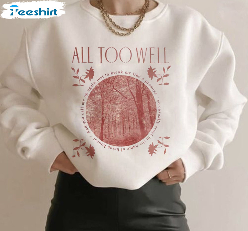 All Too Well Shirt, Taylor Red Album Short Sleeve Tee Tops