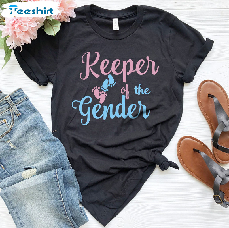 Keeper Of The Gender Vinatge Shirt, Gender Reveal Sweatshirt T-shirt