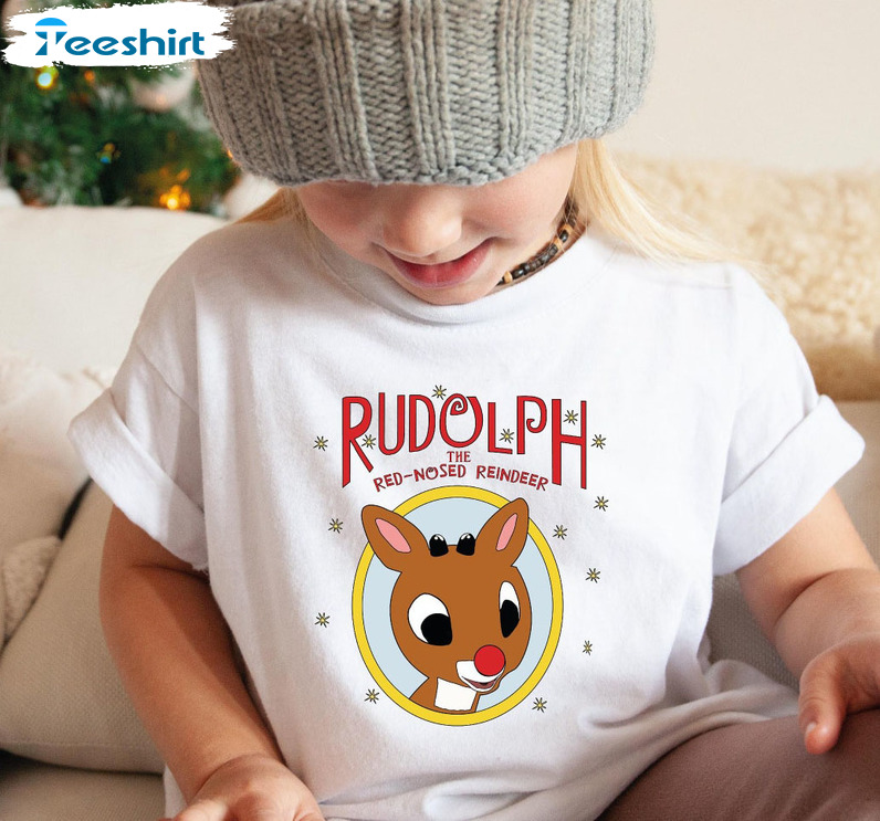 Rudolphs The Red Nosed Reindeer Sweatshirt, Christmas Unisex T-shirt Crewneck