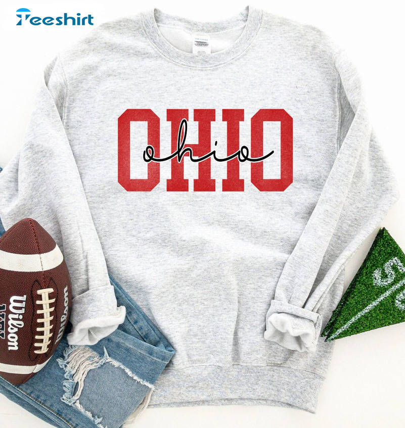 Vintage Ohio Sweatshirt, Buckeyes Trending Tee Tops Unisex Hoodie