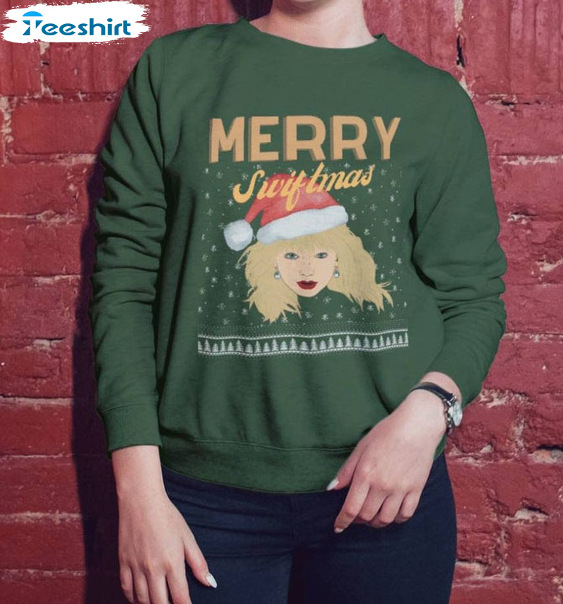 Merry Swiftmas Sweatshirt, Taylor Swiftie Unisex T-shirt Sweater