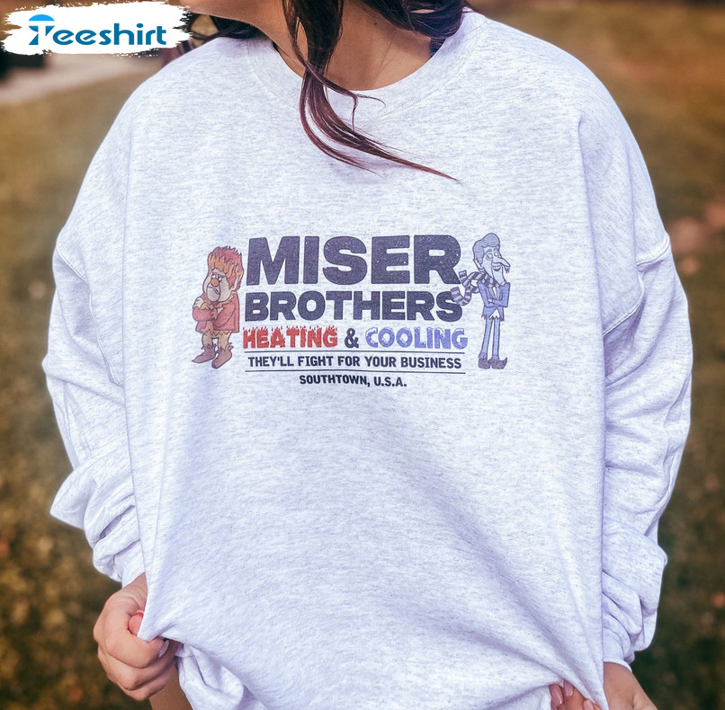 Miser Brothers Heating And Cooling Christmas Unisex Hoodie , Long Sleeve