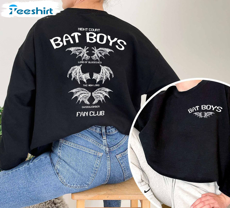 Night Court Bat Boys Shirt, Acotar Universe Inspired Wings Tee Tops Hoodie