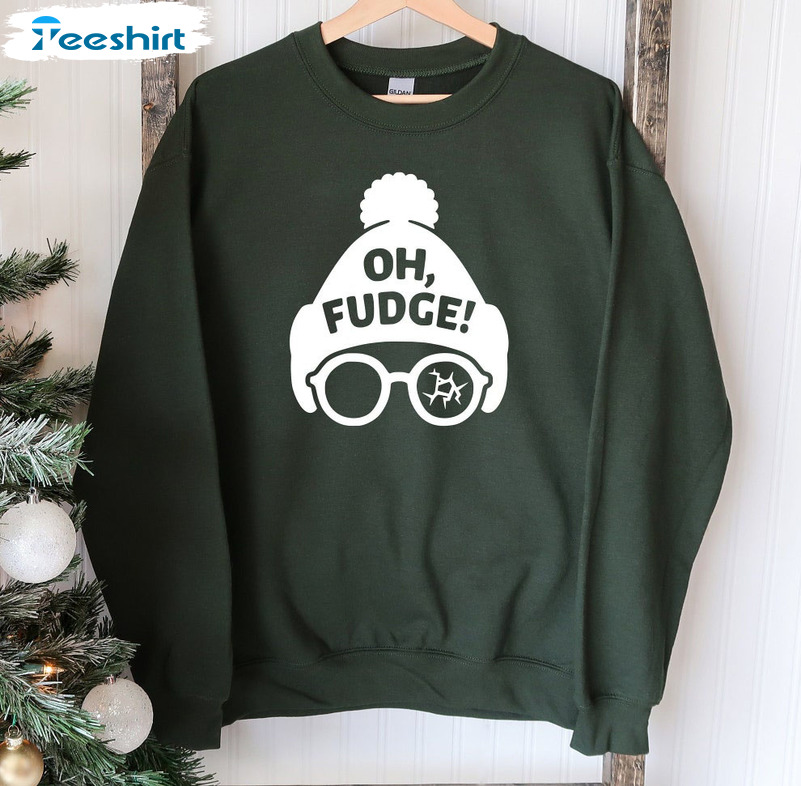 Oh Fudge Christmas Shirt, Christmas Story Vintage Sweatshirt Short Sleeve