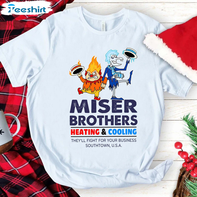 Miser Brothers Heating And Cooling Shirt, Christmas Vintage Unisex Hoodie Crewneck