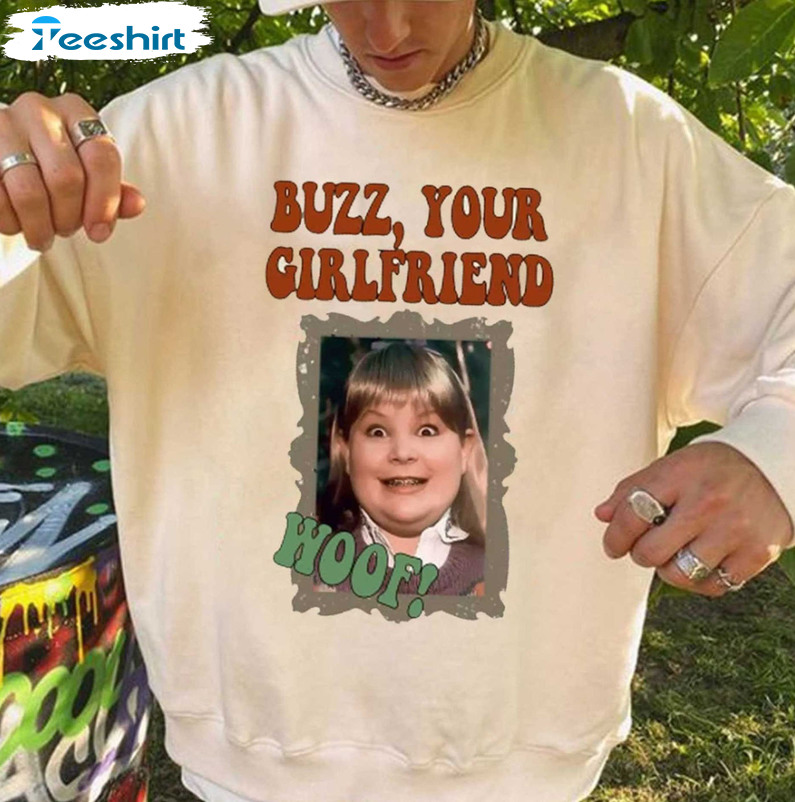 Cafe Consultation Accidentally Buzz Your Girlfriend Woof Shirt, Home Alone Quote Christmas Crewneck T-shirt