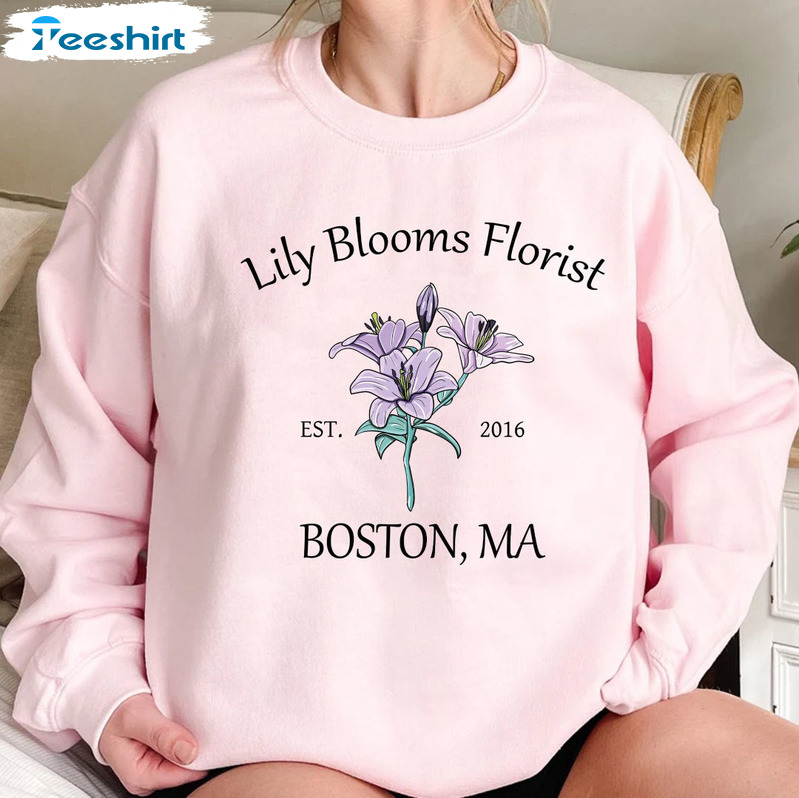 Lily Bloom Florist Boston Shirt, Booktok Trendy Short Sleeve Unisex T-shirt