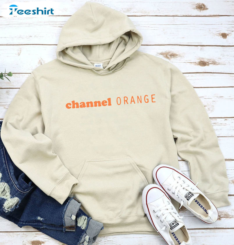 chanel orange hoodie