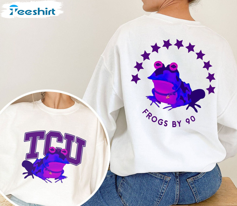 Tcu Hypnotoad Sweatshirt, Frogs By 90 Long Sleeve Unisex Hoodie