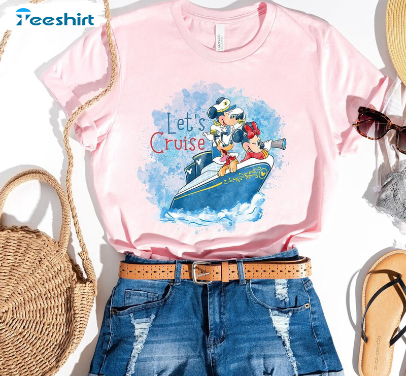 Let's Cruise Shirt, Disney Matching Sweater Short Sleeve