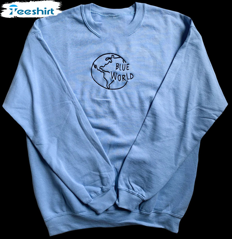 Blue World Mac Miller Shirt, Rap Hip Hop Trendy Hoodie Short Sleeve
