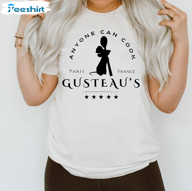 Anyone Can Cook Gusteau’s Shirt, Disney Short Sleeve Tee Tops