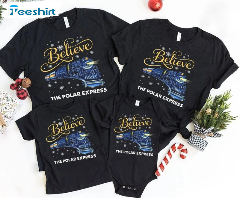 Believe Christmas Shirt, Polar Express Unisex T-shirt Long Sleeve