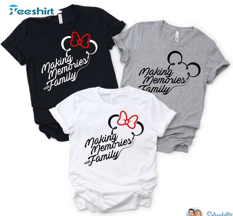 Making Memories Family Shirt, Disneyland Christmas Short Sleeve Crewneck