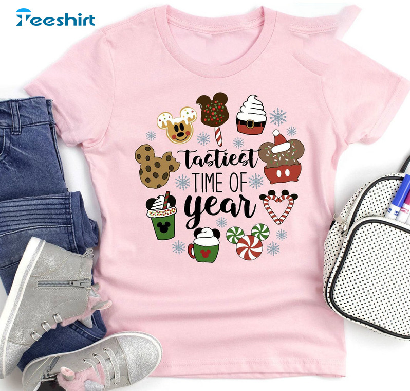 Tastiest Time Of Year Shirt, Disney Christmas Vintage Tee Tops Short Sleeve