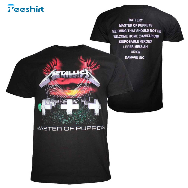 Master Of Puppets Shirt, Vintage Short Sleeve Unisex T-shirt